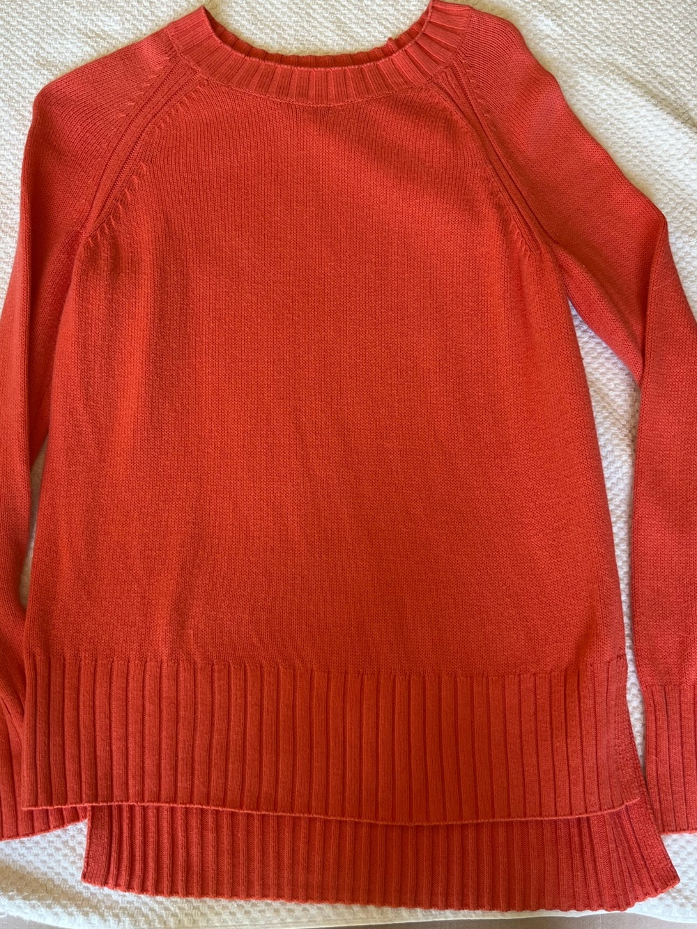 Coral Knit Sweater Top